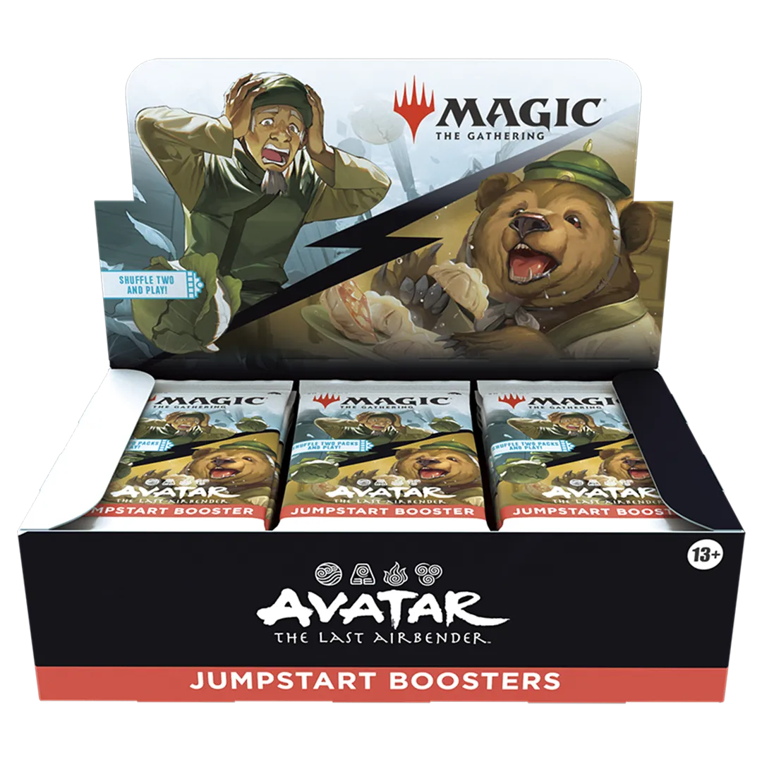 Avatar_The_Last_Airbender_Jumpstart_Booster_Box_Display Magic: The Gathering - Universes Beyond - Avatar: The Last Airbender Jumpstart Booster Box - Collect Roll