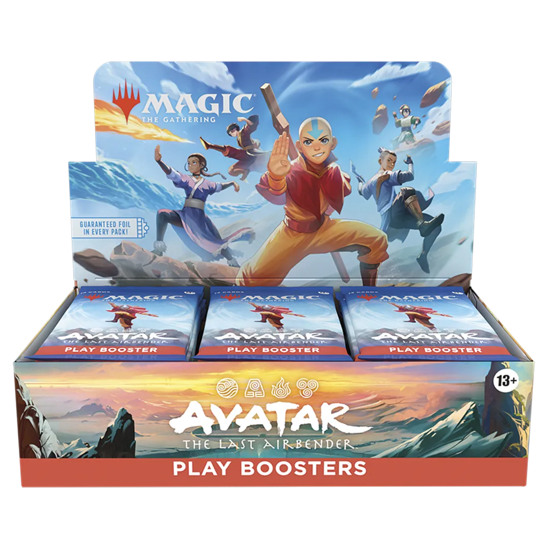Avatar_The_Last_Airbender_Play_Booster_Box_Display Magic: The Gathering - Universes Beyond - Avatar: The Last Airbender Play Booster Box - Collect Roll