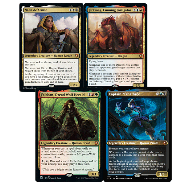 Commander Legends: Battle for Baldur's Gate Commander Deck Display (Set of 4) - Collect Roll
