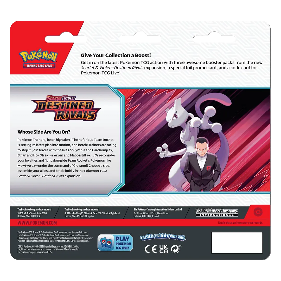 Destined Rivals 3 Pack Blister [Zebstrika] - Collect Roll