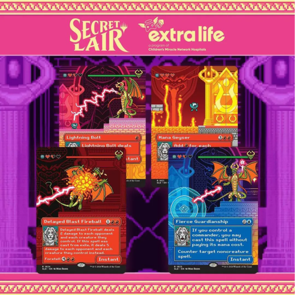 Secret Lair Drop - Pixel Perfect Extra Life 2024 [Rainbow Foil Edition] - Collect Roll