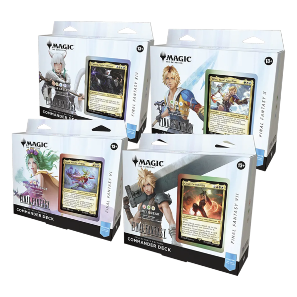 Magic: The Gathering Final Fantasy Collector Commander Deck Bundle [Set of 4] - Collect Roll