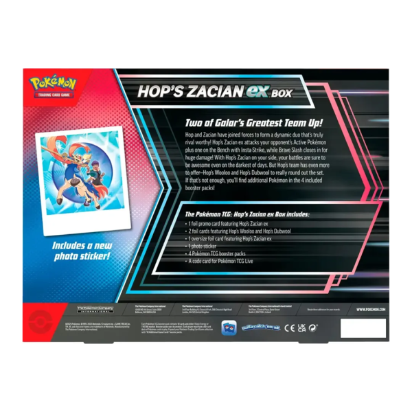 Pokemon: Hop's Zacian ex Box - Collect Roll