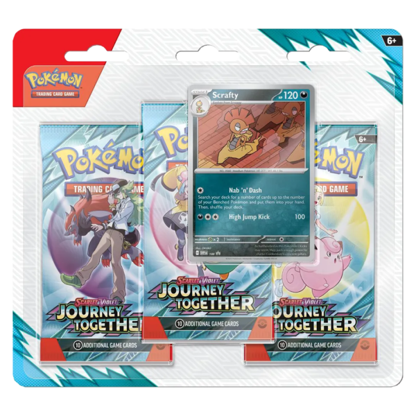 Scarlet & Violet: Journey Together - 3 Booster Blister [Scrafty] - Collect Roll