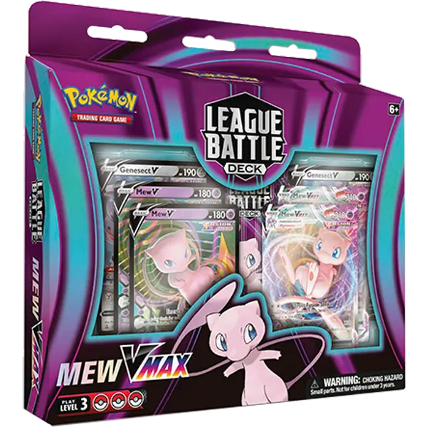 LeagueBattleDeckMewVMAXBoxFront League Battle Deck (Mew VMAX) - Collect Roll