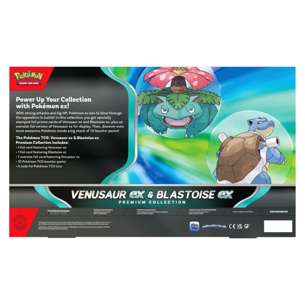 Pokemon: Venusaur Ex & Blastoise EX Premium Collection - Collect Roll
