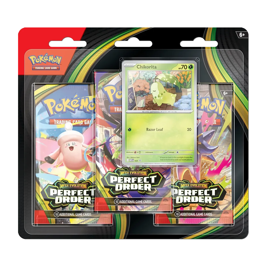 Mega Evolution: Perfect Order - 3-Pack Blister - Collect Roll