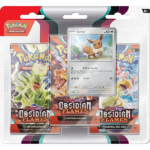 Scarlet and Violet: Obsidian Flames - 3 Pack Blister (Eevee) - Collect Roll