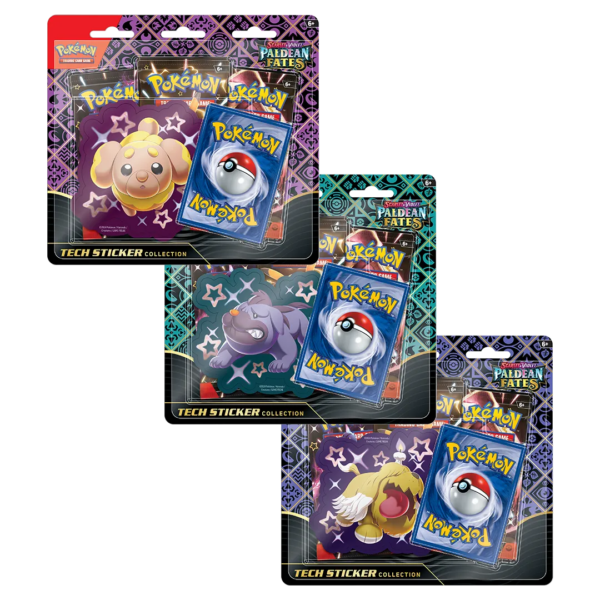 Scarlet & Violet: Paldean Fates - Tech Sticker Collection [Set of 3] - Collect Roll