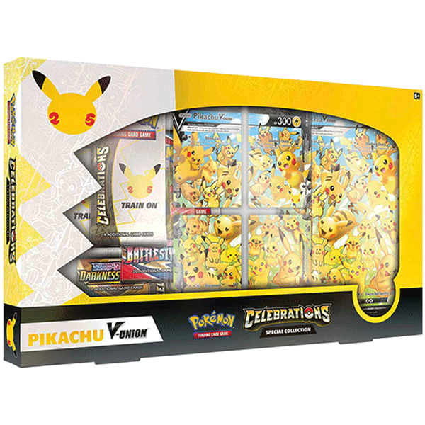 Pikachu-V-Union-Box-Front Pokemon: Celebrations - Special Collection (Pikachu V-UNION) - Collect Roll