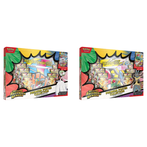 Pokémon - Mega Evolution: Ascended Heroes - Premium Poster Collection Mega Lucario & Mega Gardevoir [Set Of 2] - Collect Roll