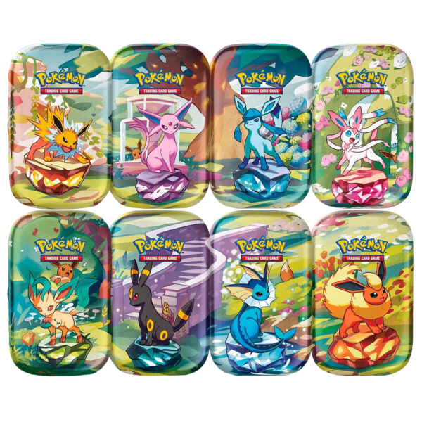 Scarlet & Violet: Prismatic Evolutions - Mini Tins [Set of 8] - Collect Roll