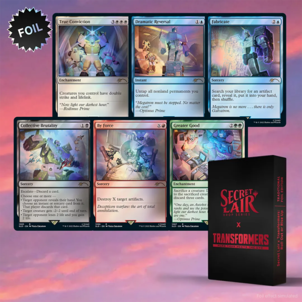 Secret Lair Drop - Transformers: Roll Out or Rise Up [Traditional Foil Edition] - Collect Roll
