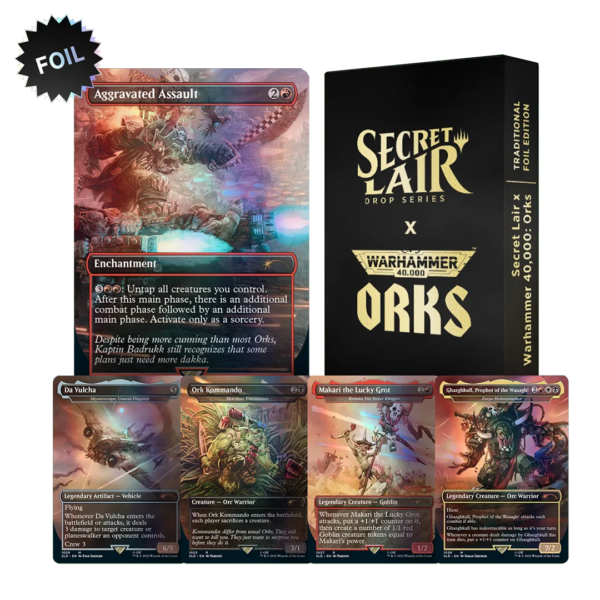Secret Lair Drop - Secret Lair x Warhammer 40,000: Orks [Foil Edition] - Collect Roll