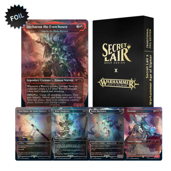 Secret Lair Drop - Secret Lair x Warhammer Age of Sigmar [Traditional Foil Edition] - Collect Roll