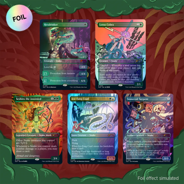 Secret Lair Drop - Ssssssnakessssss [Foil Edition] - Collect Roll