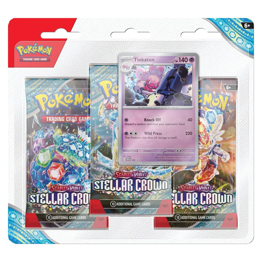 Scarlet & Violet: Stellar Crown- 3 Pack Blister [Tinkaton] - Collect Roll