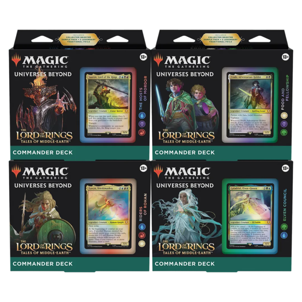 MTG: Lord of the Rings Tales of Middle-Earth Commander Decks (Set of 4) - Collect Roll