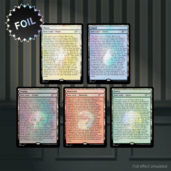 Secret Lair Drop - The Full-Text Lands [Foil Edition] - Collect Roll