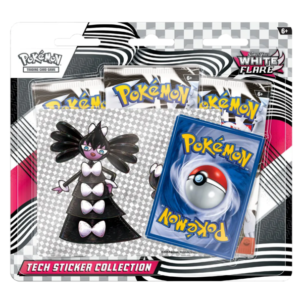 White Flare Tech Sticker Collection - Collect Roll