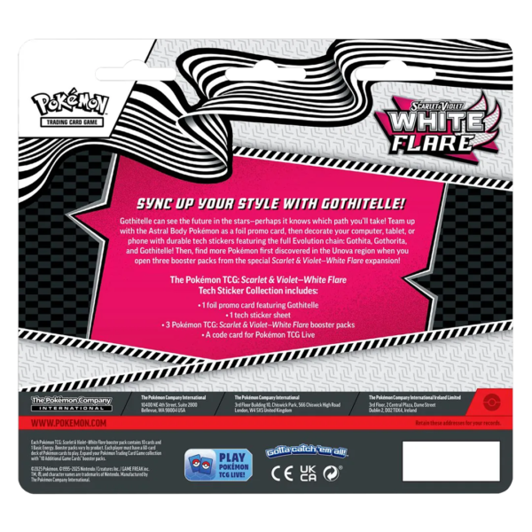White Flare Tech Sticker Collection - Collect Roll