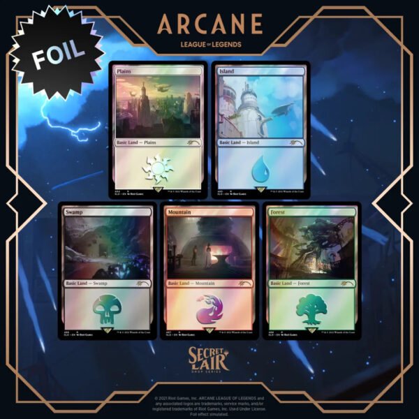 Secret Lair Drop - Arcane: Lands [Foil Edition] - Collect Roll